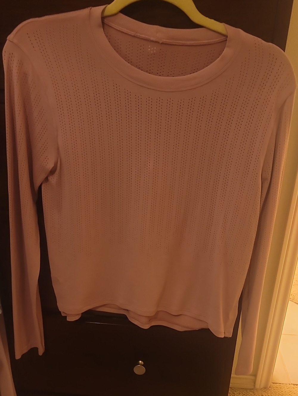 lululemon athletica Perforated Long-Sleeve Top in Blush